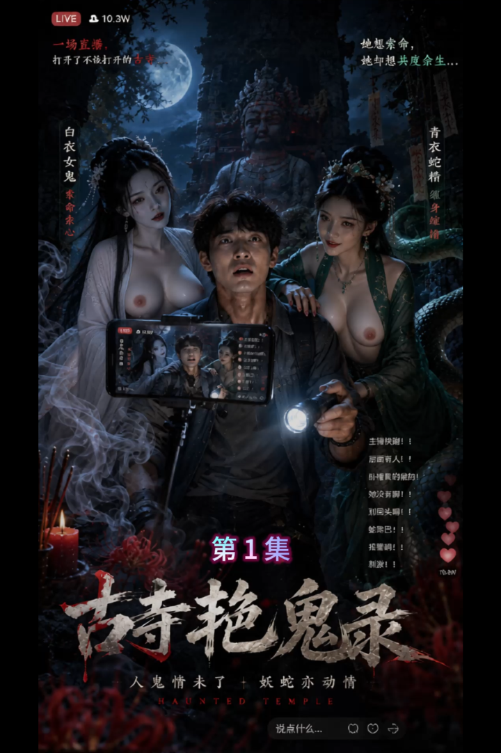 AI短剧《古寺艳鬼录（又一版夜伴灵姬）》1-6 [5V+797M][百度盘]-嘤嘤怪之家